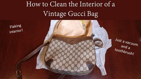 how to clean a gucci fabric bag|how to maintain luxury bags.